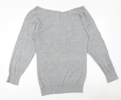 Womens UK Size 8 New Look Grey Pullover Jumper