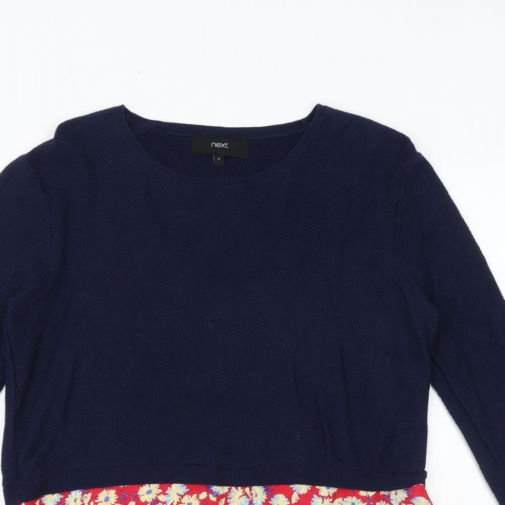 Womens UK Size 8 NEXT Blue Pullover Jumper