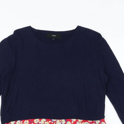 Womens UK Size 8 NEXT Blue Pullover Jumper