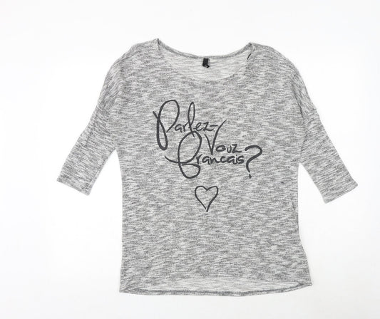 Womens UK Size M H&M Grey Pullover Jumper