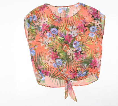 Womens UK Size 12 Etam Multicoloured Basic Blouse