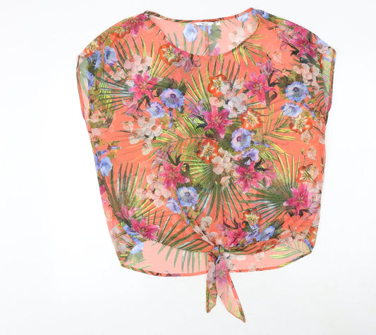 Womens UK Size 12 Etam Multicoloured Basic Blouse