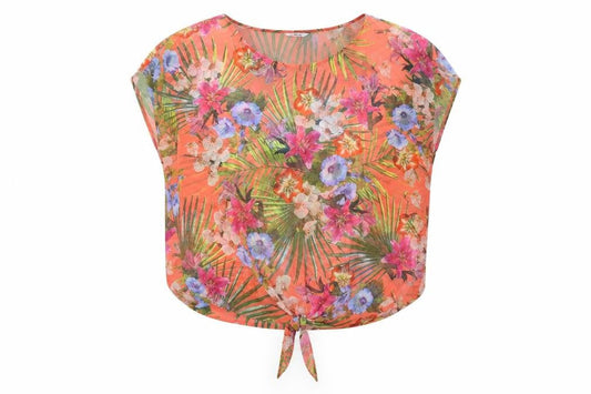 Womens UK Size 12 Etam Multicoloured Basic Blouse
