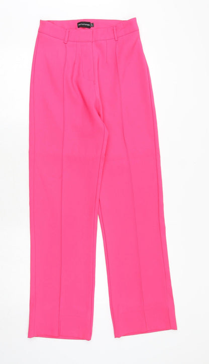 Womens UK Size 6 PRETTYLITTLETHING Regular Fit Windbreaker Pink Trousers