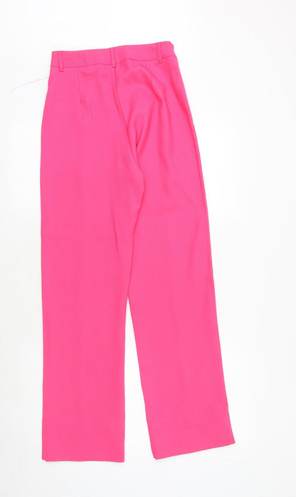 Womens UK Size 6 PRETTYLITTLETHING Regular Fit Windbreaker Pink Trousers