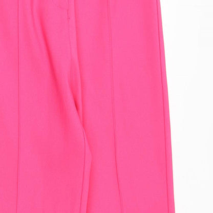 Womens UK Size 6 PRETTYLITTLETHING Regular Fit Windbreaker Pink Trousers
