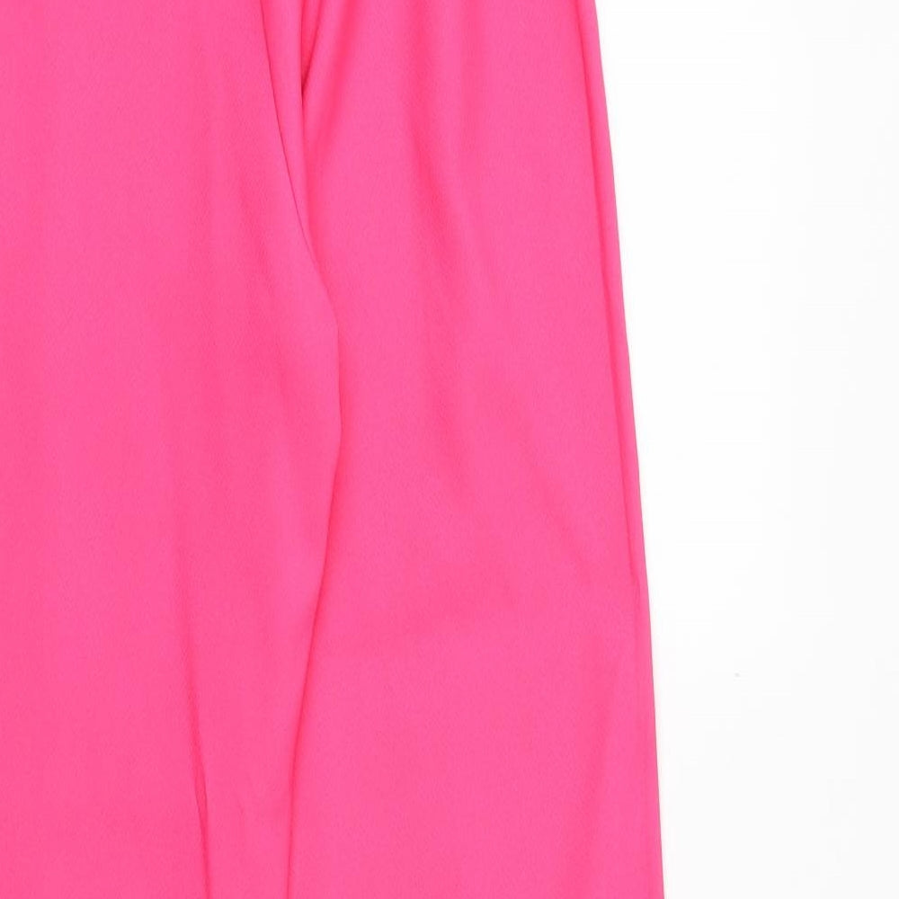 Womens UK Size 6 PRETTYLITTLETHING Regular Fit Windbreaker Pink Trousers