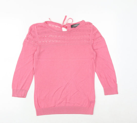 Womens UK Size 8 Marks and Spencer Pink Pullover Jumper