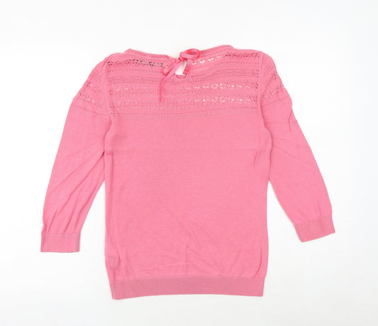 Womens UK Size 8 Marks and Spencer Pink Pullover Jumper