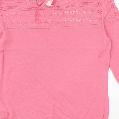 Womens UK Size 8 Marks and Spencer Pink Pullover Jumper