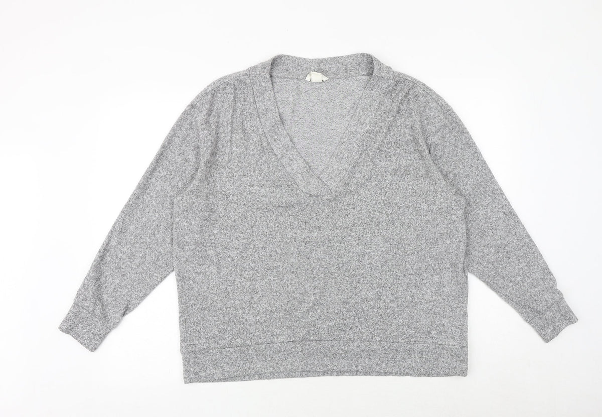 Womens UK Size L H&M Grey Pullover Jumper