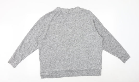 Womens UK Size L H&M Grey Pullover Jumper