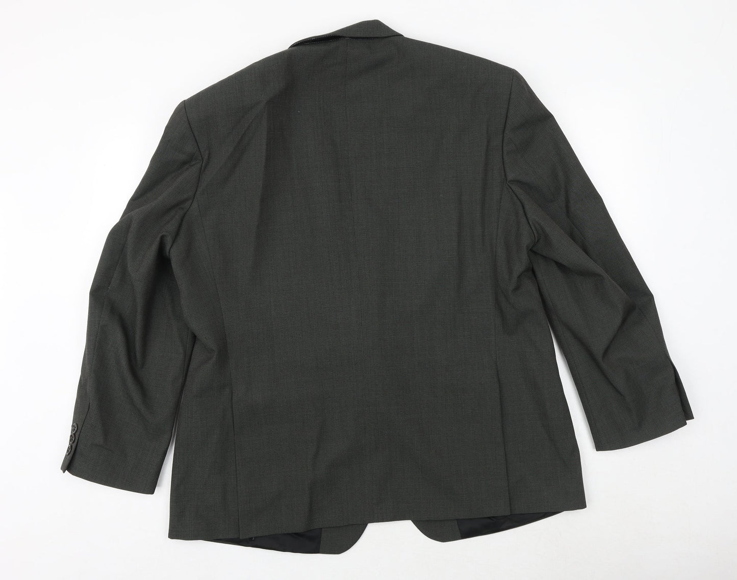 Mens UK Size 44 Charlton Gray Regular Green Suit Jacket