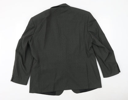Mens UK Size 44 Charlton Gray Regular Green Suit Jacket