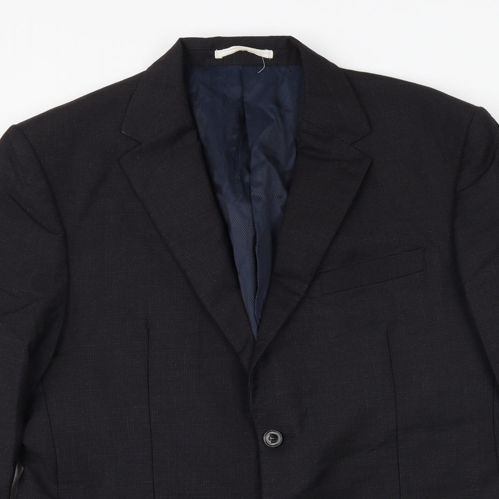 Mens UK Size 40 Marks and Spencer Regular Black Suit Jacket