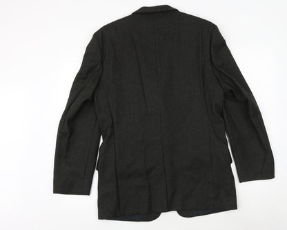 Canada Mens Grey Wool Jacket Suit Jacket Size 38 Regular