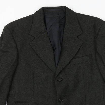 Canada Mens Grey Wool Jacket Suit Jacket Size 38 Regular