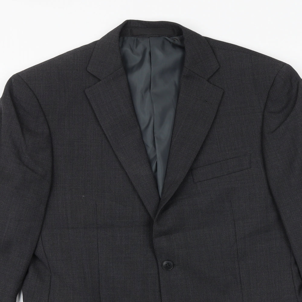 Mens UK Size 40 Marks and Spencer Regular Grey Suit Jacket