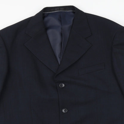 ARMANDO Mens Blue Polyester Jacket Suit Jacket Size 38 Regular
