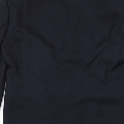 ARMANDO Mens Blue Polyester Jacket Suit Jacket Size 38 Regular