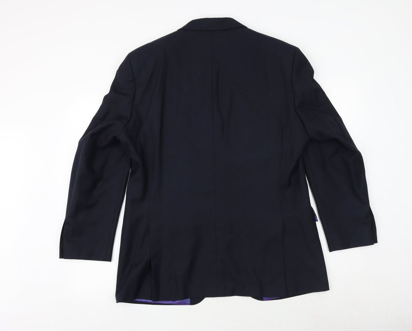 hasp Mens Blue Polyester Jacket Suit Jacket Size 42 Regular