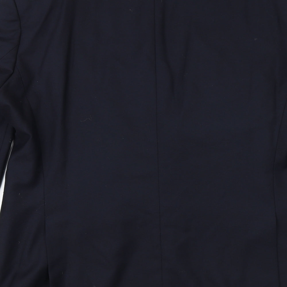 hasp Mens Blue Polyester Jacket Suit Jacket Size 42 Regular