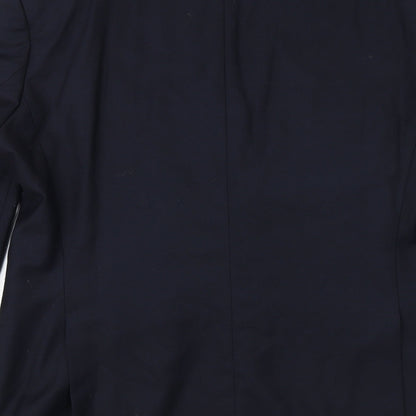 hasp Mens Blue Polyester Jacket Suit Jacket Size 42 Regular