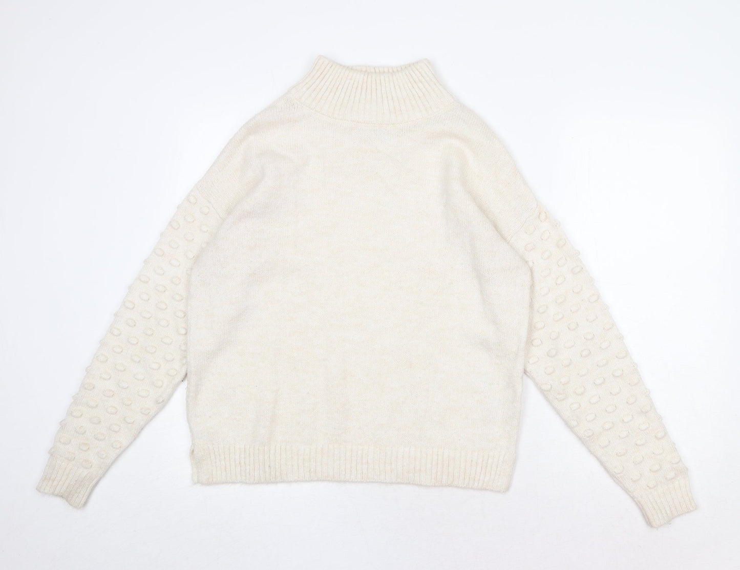 Womens UK Size S NEXT Beige Pullover Jumper
