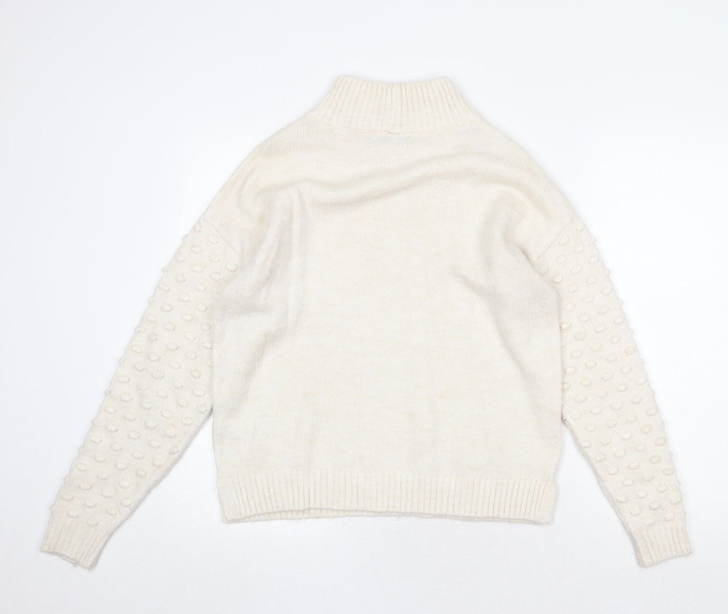 Womens UK Size S NEXT Beige Pullover Jumper