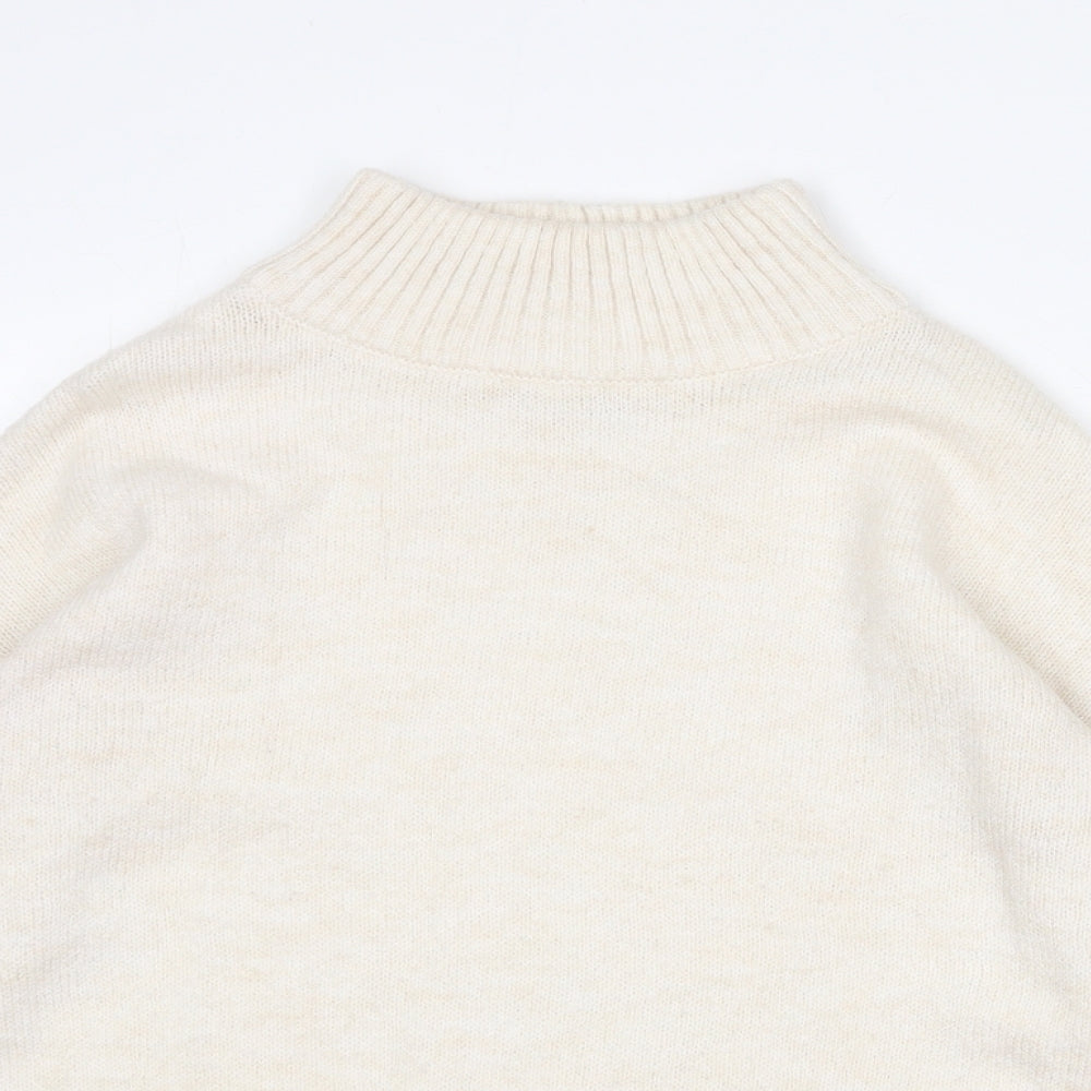 Womens UK Size S NEXT Beige Pullover Jumper