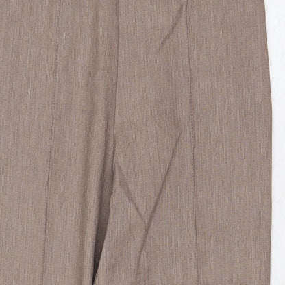 Womens UK Size 12 Marks and Spencer Regular Fit  Beige Trousers