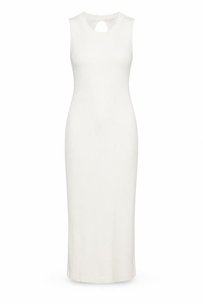Noisy may Womens White Viscose Bodycon Size M Round Neck Pullover