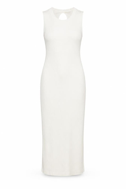 Noisy may Womens White Viscose Bodycon Size M Round Neck Pullover