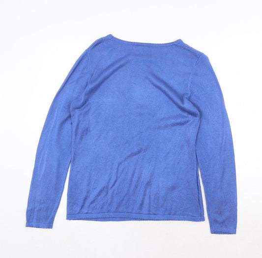 Womens UK Size S Bonmarché Blue Pullover Jumper