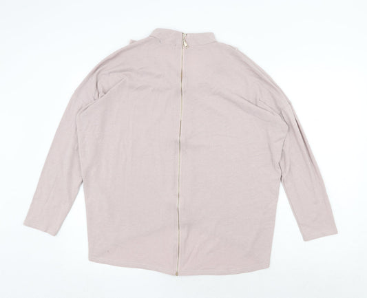 Womens UK Size M Quiz Pink Pullover Jumper