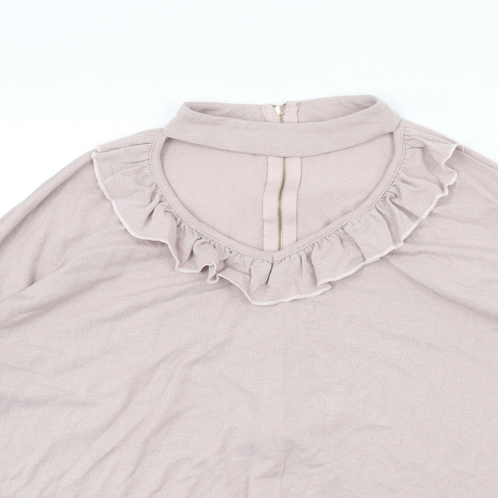 Womens UK Size M Quiz Pink Pullover Jumper