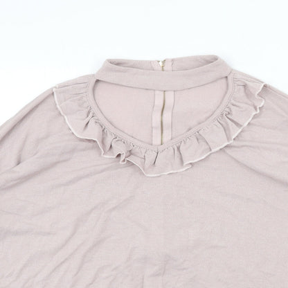 Womens UK Size M Quiz Pink Pullover Jumper