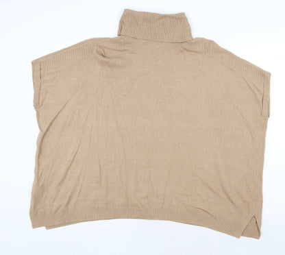 Womens UK Size S New Look Beige Pullover Jumper