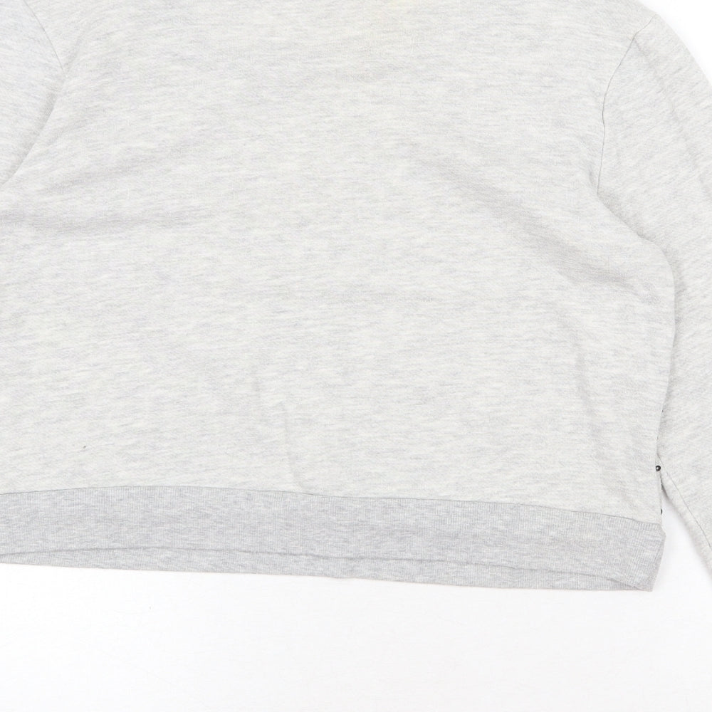 Womens UK Size L FOREVER 21 Grey Pullover Sweatshirt