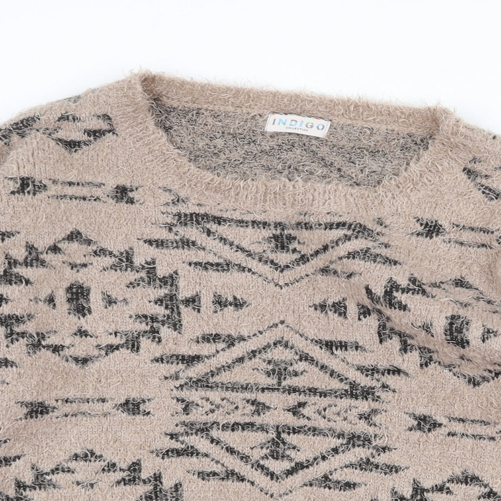Womens UK Size 16 Marks and Spencer Beige Pullover Jumper