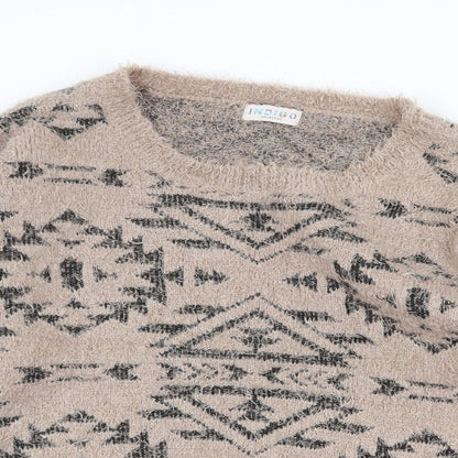 Womens UK Size 16 Marks and Spencer Beige Pullover Jumper