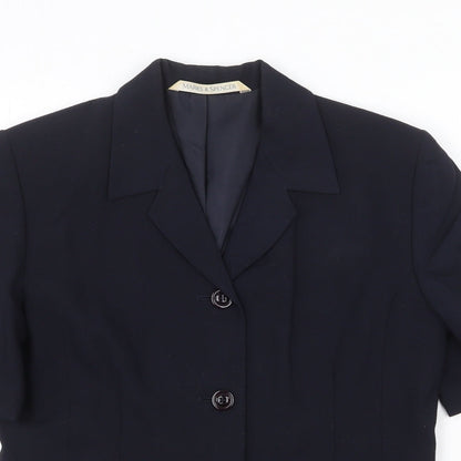 Womens UK Size 12 Marks and Spencer Blue Jacket