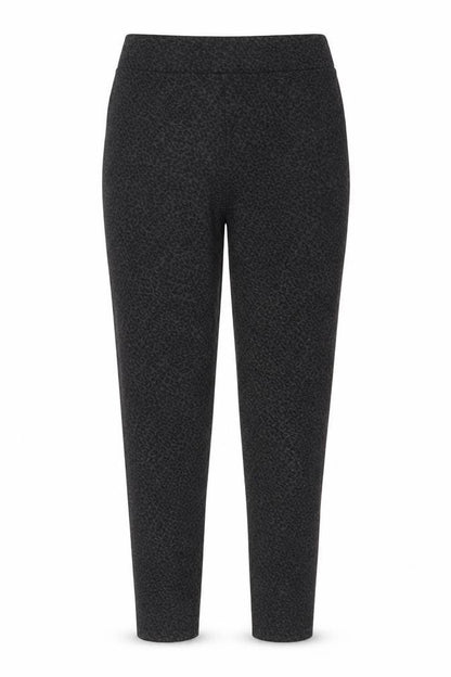 Marks and Spencer Womens Grey Animal Print Viscose Carrot Leggings Size 8 - Leopard Pattern
