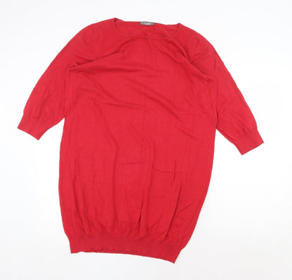 Womens UK Size 16 South Red Pullover Jumper