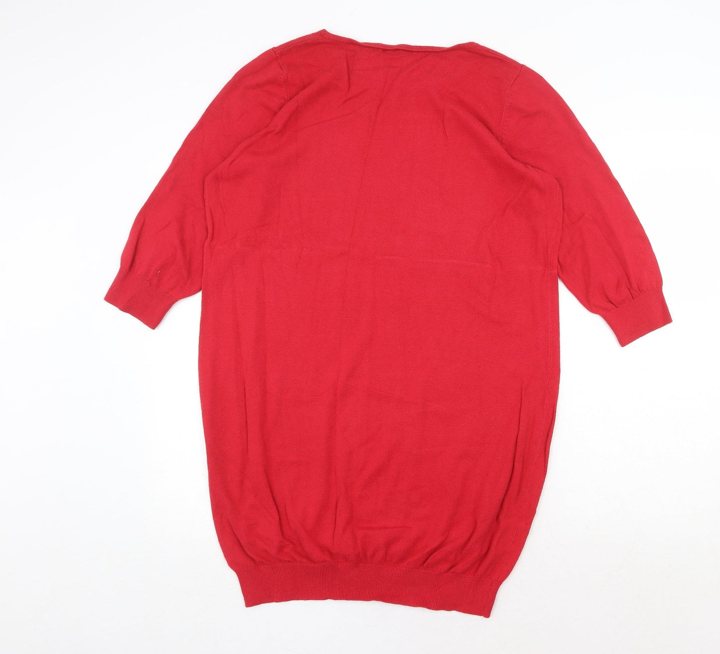 Womens UK Size 16 South Red Pullover Jumper