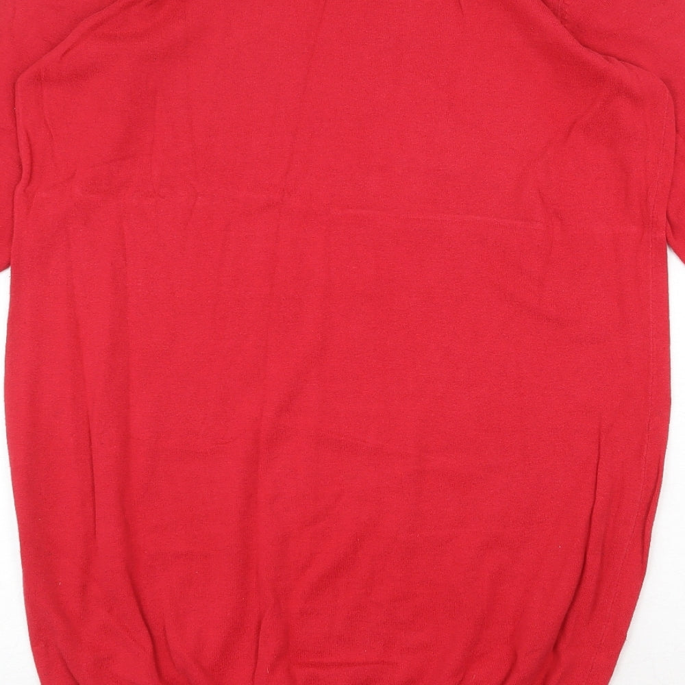 Womens UK Size 16 South Red Pullover Jumper