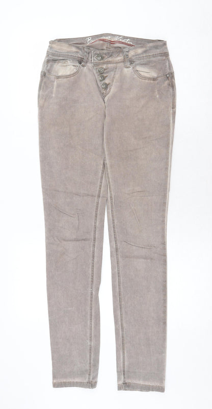 Womens UK Size XS Buena Vista Regular Fit Skinny Grey Jeans
