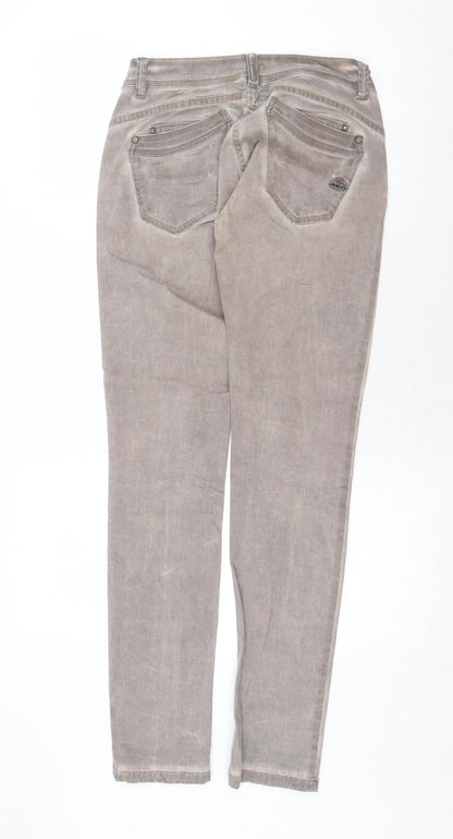 Womens UK Size XS Buena Vista Regular Fit Skinny Grey Jeans