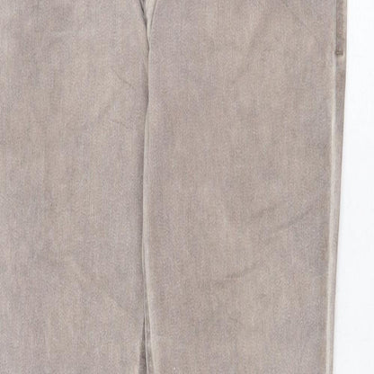 Womens UK Size XS Buena Vista Regular Fit Skinny Grey Jeans