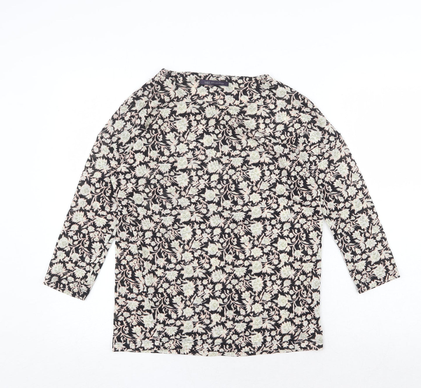 Womens UK Size 8 Marks and Spencer Multicoloured Basic Blouse